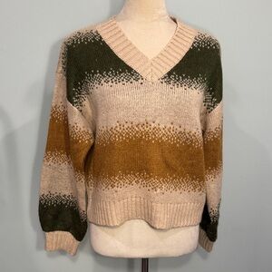 My Michelle v neck striped sweater Size S